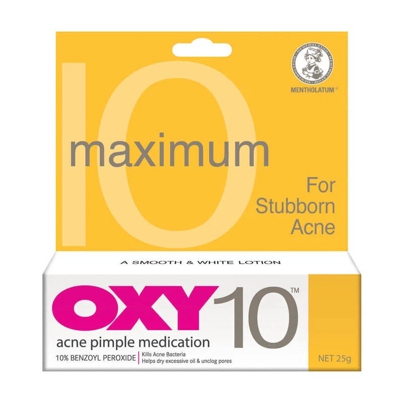 Original OXY 10 Maximum For Stubborn Acne Pimple Medication and Treatment 25g - Image 3 of 4