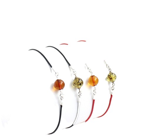 Bracelet Élastique Vintage En Ambre Butterscotch - 19 Perles 10mm - Allemagne