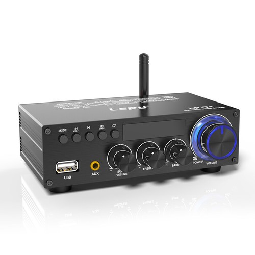 Amplificador Bass-Boost de 2,1 canales: entrada AUX/RCA perfecta y funcionamiento silencioso - Imagen 17 de 20