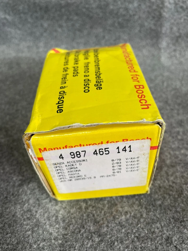 Pastillas Freno Opel Kadett D Corsa Ascona B Manta B Rekord E Bosch Foto 4 de 4