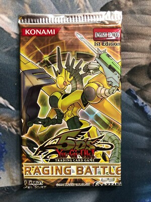 Yugioh "Raging Battle" 9-Card 1st Edition Sealed Booster Pack X1 | eBay