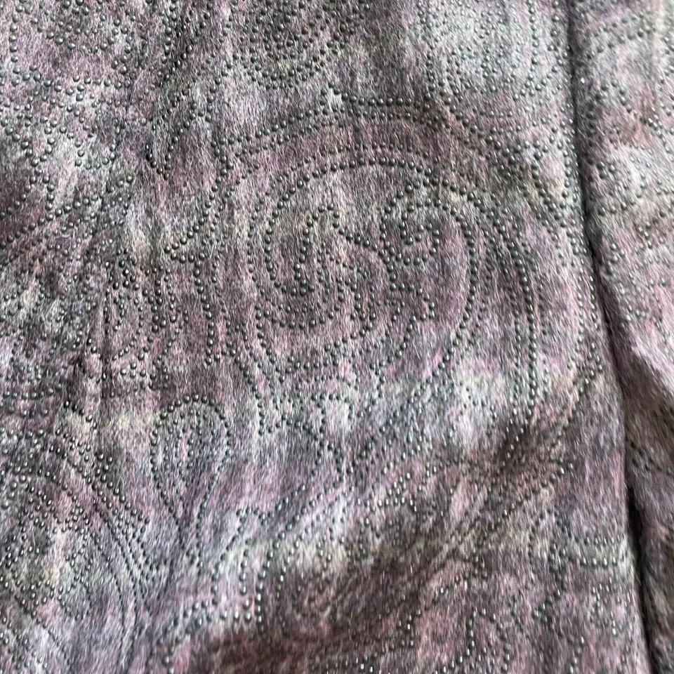 Chaqueta Blazer Para Mujer Hans Ubbink Adornada Un Pecho Púrpura Cuadros Foto 3 de 4