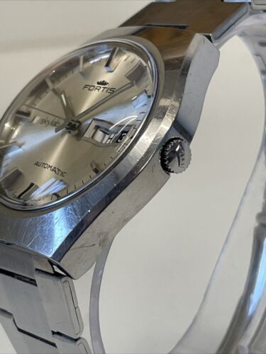 Fortis Skylab Automatic Vintage Gents 1970s Retro Watch - Rare - ETA 2789 Swiss - Picture 5 of 9