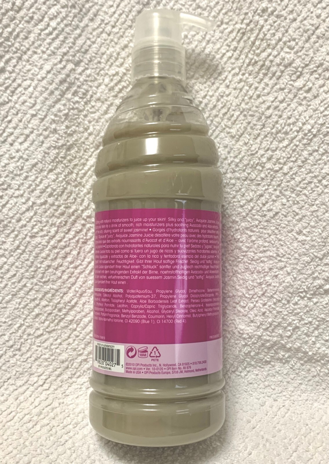 OPI Avojuice Jasmine Hand and Body Lotion 600 mL 20 oz. eBay