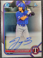 2022 Bowman Chrome 1st AUTO Jojo Blackmon #CPA-JBN Rangers