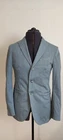 Fradi Mens Casual 2 Button Blazer Jacket Pure Thicker Cotton Blue Size 48 38