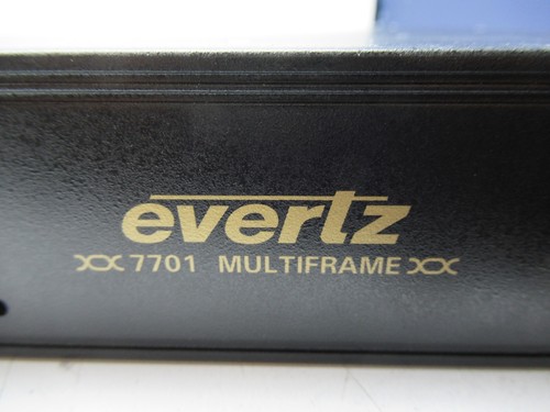 Evertz 7701FR MULTFRAME W/2-7705CWDM-M8 Card W/ AC power cord - Picture 6 of 7