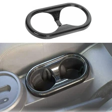 Rear Water Cup Holder Panel Cover Trim Carbon Fiber For Jeep Wrangler JK 2011-17