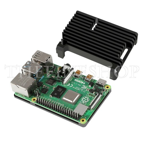 For Raspberry Pi 4B Case Raspberry Pi 4 Heatsink Case Shell Kit Aluminum Alloy - Picture 2 of 6