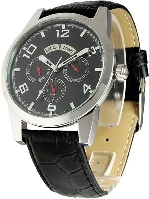 Louis Lobel Herrenuhr mit Tag und Datum. Schweizer Uhrwerk. 129,00   NEU
