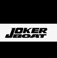 ADESIVO  LOGO STIKERS JOKER BOAT GOMMONE NAUTICA BARCA 40*10 REPLICA 