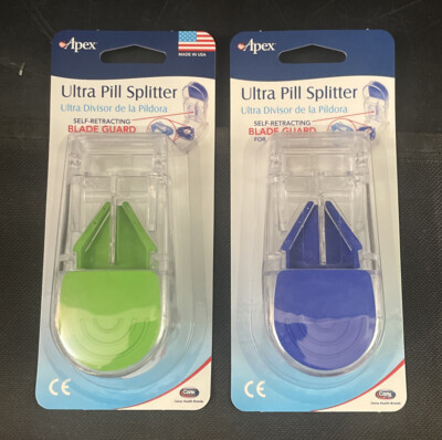 Apex Ultra Pill Splitter-74068 2 Colors Case Of 144 New, Sealed Over $600 Retail