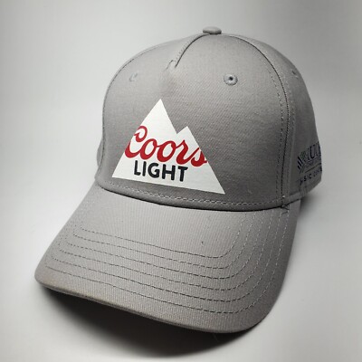 Coors Light Hat Cap Mens Strapback Gray Beer Alcohol Cap America Dad Hat