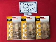 Lot of 12 Sylvania 13582 Decorative Light Bulbs 25b10c/bl B10     1290