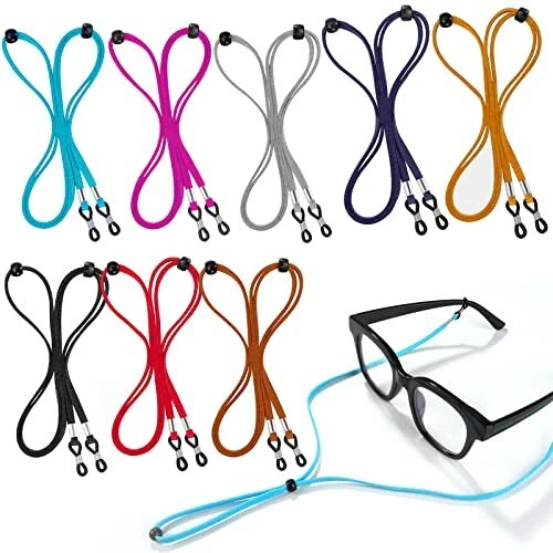 YGDZ Eyeglass Strap 8pcs Leather Eye Glasses Strap String