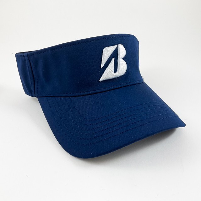 BRIDGESTONE GOLF MEN'S SPORT ADJUSTABLE STRAP VISOR NAVY NEW w/ TAG