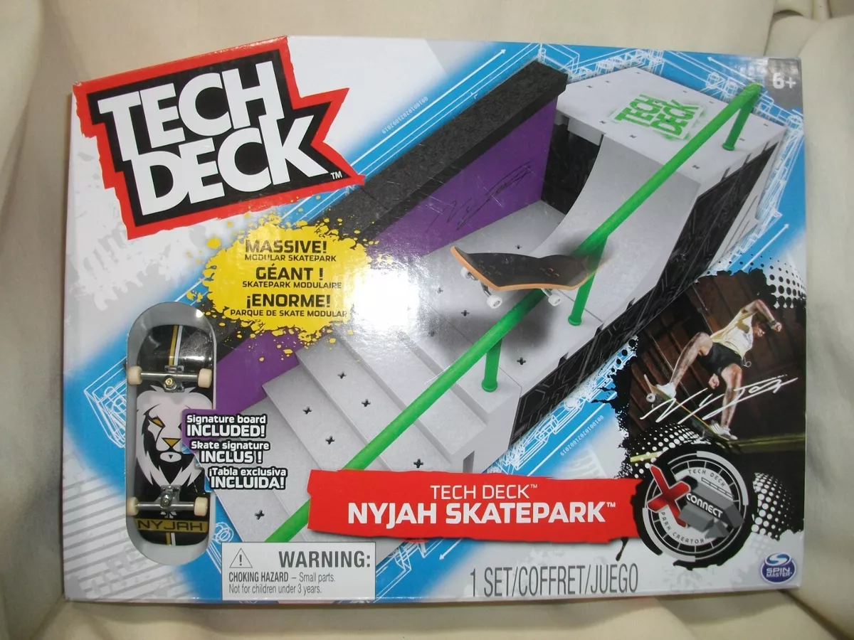 Tech Deck Nyjah Huston Skatepark X-Connect Park Creator Starter Set NEW