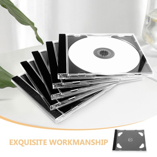 8 Pcs CD Case Travel Office Cases for Compact Discs Storage Boxes - Afbeelding 3 van 12