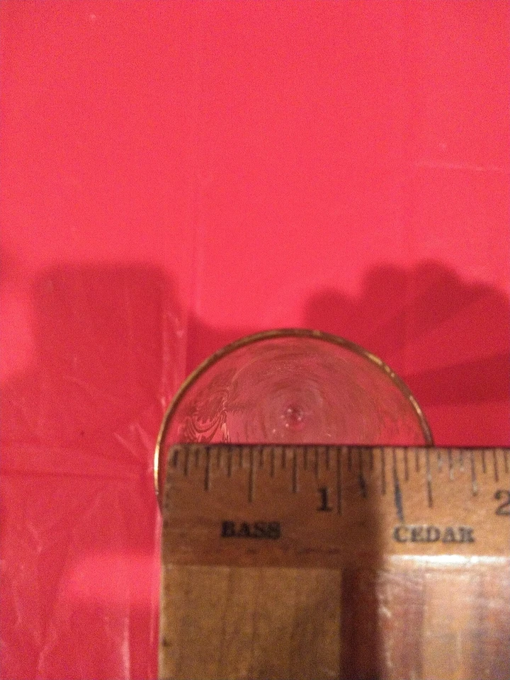 Vaso de flores decorativo de vidro com incrustação de ouro 10" - Imagem 4 de 4