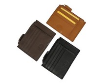 Portafoglio uomo donna London pelle slim portamonete carte di credito