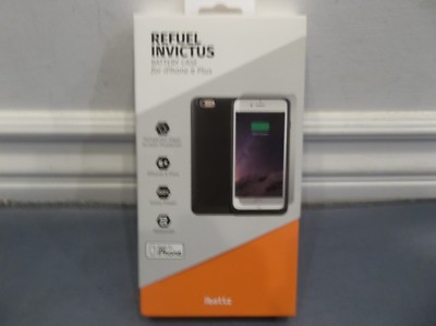 Ibattz IB-R6P-BLK-V1 Refuel Invictus 6000 Charger Case for iPhone 6 Plus Black