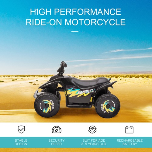 6V Kids Electric Ride on Car ATV 4-Wheeler Quad Toy Forwarding Reverse Function - Picture 4 of 12