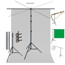 LINCO Photo T-Shape Backdrop Stand Background Backdrops Support Kit - 4197T