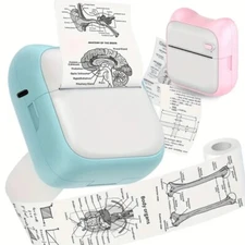 Mini Pocket Portable Bluetooth USB Thermal Printer Paper Label Printing