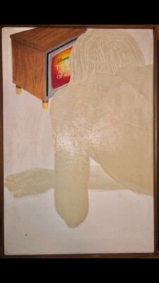 Vintage OOAK Partial Painting(and the only part still remaining)