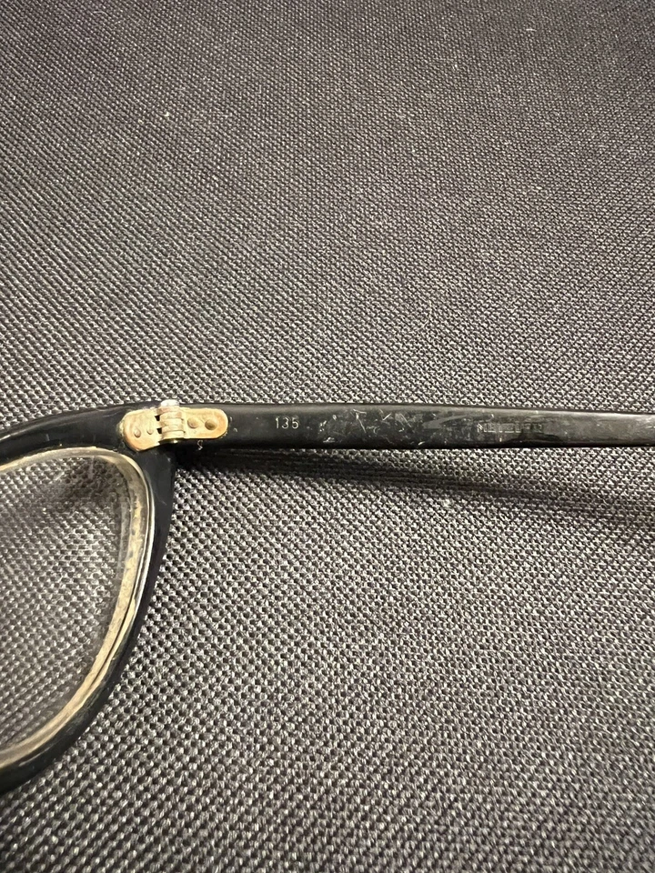 Gafas True Vintage Metzler Negro Alemania Clásico Talla 44-20 G413 Foto 2 de 4