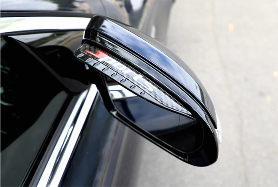 2x Acessório de Capa de Proteção para Espelho Retrovisor Carro Sombra Chuva Protetor Lateral - Imagem 3 de 4