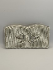Vintage Beaded Clutch Hand beaded 60  s 70  s Made In Japan Flapper Evening Formal