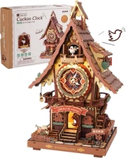 ROKR 3D Wooden Puzzles for Adults, Cuckoo Clock Model Kit, Room Home Decor... 