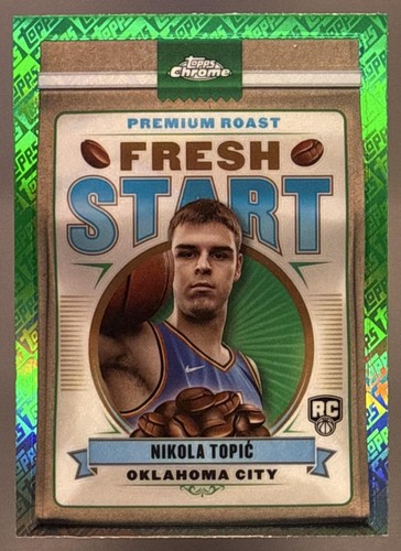 Nikola Topic [Refractor] #FS-9 2024 Topps Chrome Fresh Start card