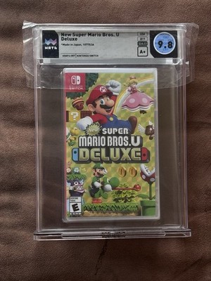 New Super Mario Bros. U Deluxe Nintendo Switch New Sealed GRADED WATA 9.8/A+