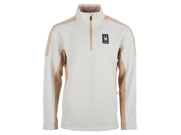 МУЖСКОЙ ПУЛОВЕР SPYDER MENDOZA НА МОЛНИИ, ОВСЯНЫЙ ВЕРЕСК, СРЕДНИЙ РАЗМЕР, SPFGD083