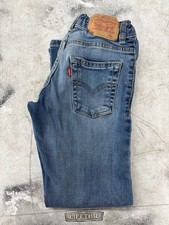 Levis Boys 511 Slim Pant Stitching  BLUE 7 REG NWOT