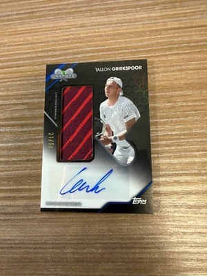 2026 Topps Graphite Tennis Tallon Griekspoor Relic Auto Event-worn BLUE /50 - SP
