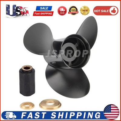 Prop 13 1/2x15 Aluminum Boat Propeller For Evinrude  40-140HP 13 Spline Tooth RH