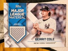 Gerrit Cole New York Yankees. MAT MLM-GC. 2022 Topps Baseball Update