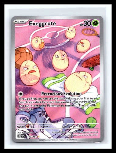 💥 Pokémon Exeggcute Surging Sparks 192/191 Illustration Rare Holo - 2024