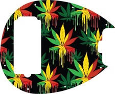 WD Custom Pickguard For Music Man 5 String Sterling 5-H Bass #GC01 Rasta Cann...