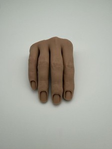 Red Iguana Right Half-Hand Practice NO RING April Ryan Silicone Nails