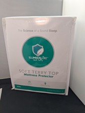 Slumberluxe Soft Terry Top Mattress Protector KING Size Hypoallergenic - New