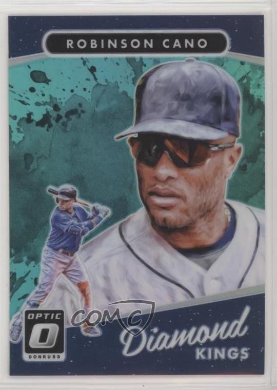 2017 Panini Donruss Optic Diamond Kings Aqua Prizm 38/299 Robinson Cano #25 z6b