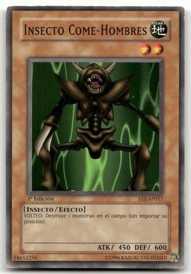 Yugioh Man-Eater Bug SYE-SP017 1st Edition Moderately Played SPANISH