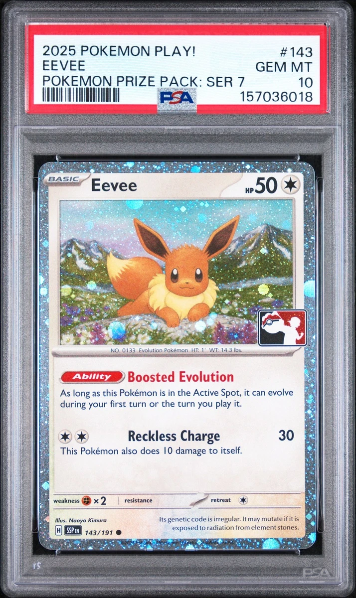 Eevee Pokémon TCG Professional Sports Authenticator (PSA) Grade 10