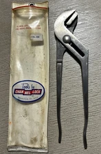 Vintage Channel Lock Adjustable Pliers No.430 In Original Pouch-USA