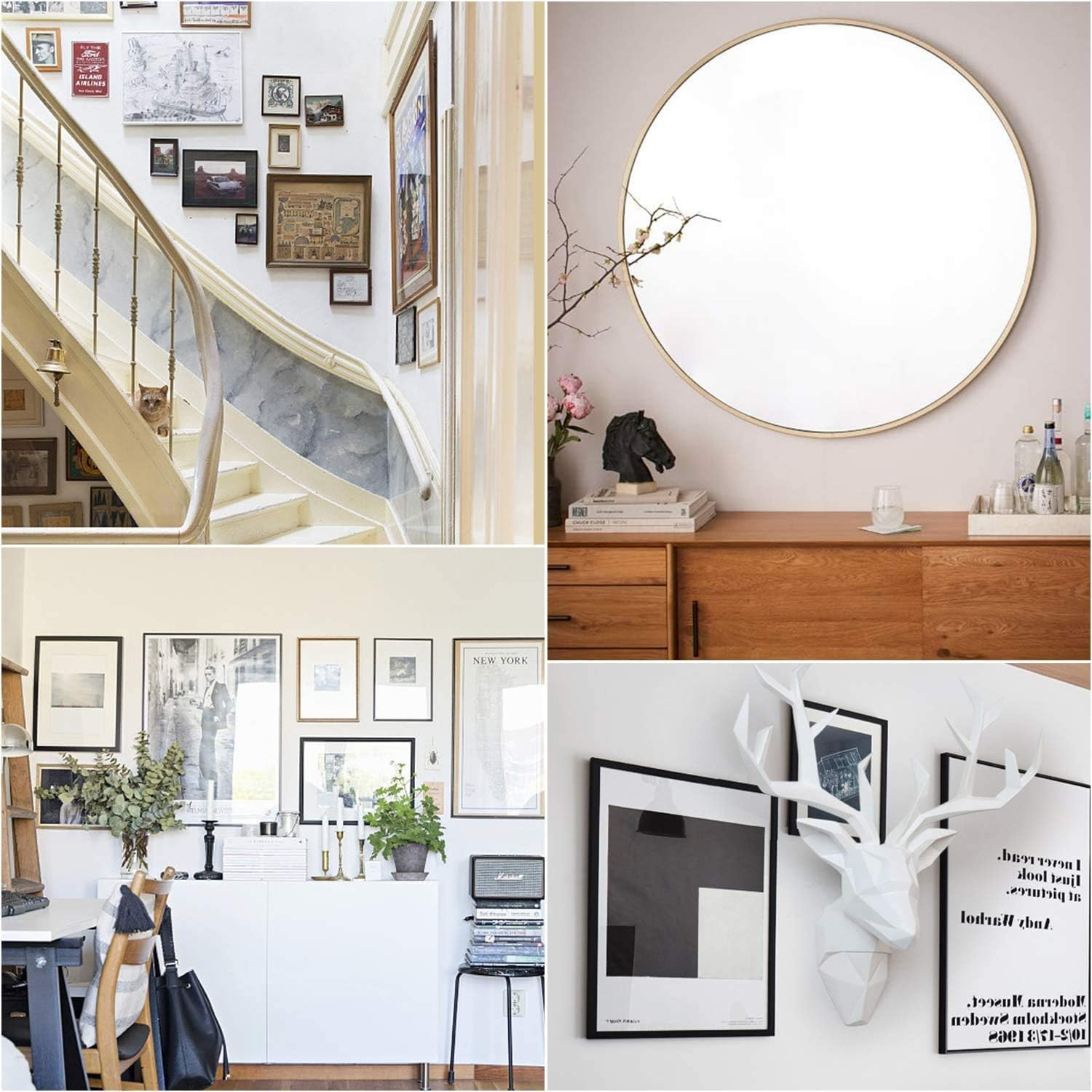 Picture Hanging Hooks, 50 Pcs Heavy Duty 10-50 Lbs Picture Hangers Hardware Kit