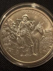 1oz Silver .999 Prospector Round In Capsule. BU. Awesome Design.